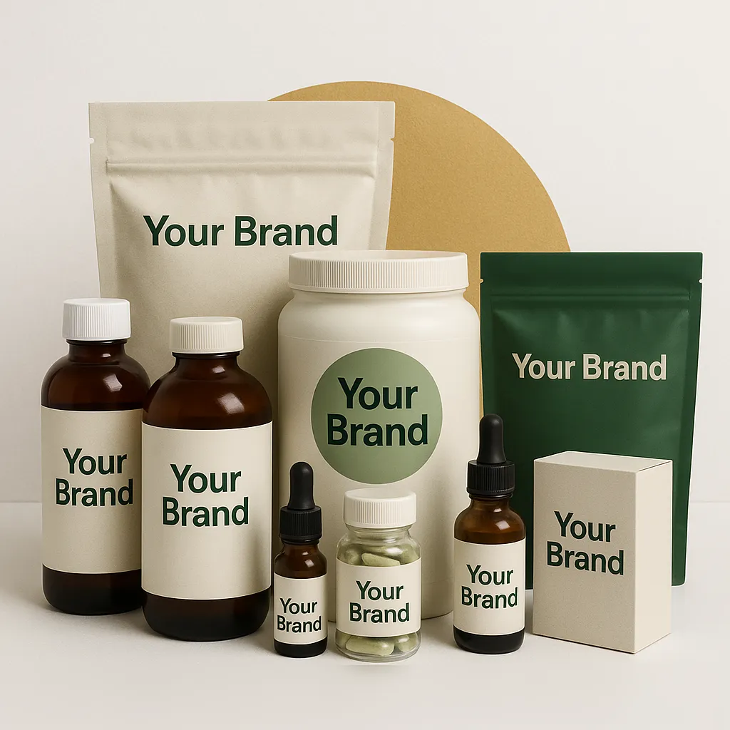 Saffron: private-label packaging mockup