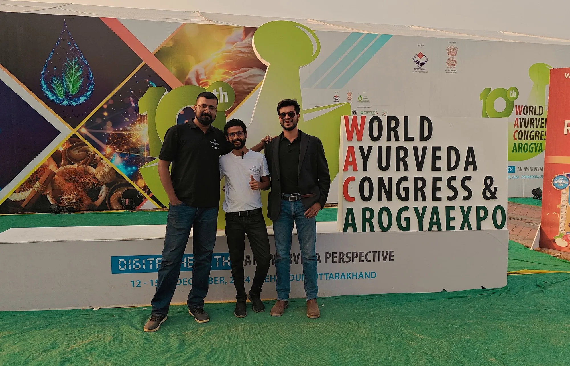 The TrueSource Global team at the World Ayurveda Congress and Arogya Expo, December 2024